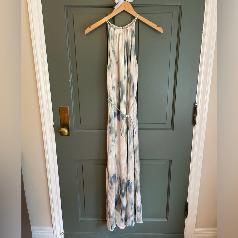 H&M Blue and White Maxi Dress